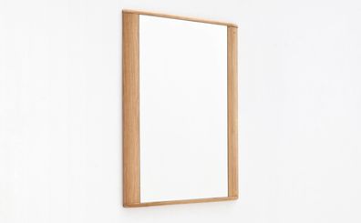 Garderobenspiegel Nico 5 Balkeneiche Bianco teilmassiv 65x91x3 cm