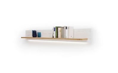 Wandboard Marlis 9 Pinie Aurelio Nb 181x24x22 cm Wandregal Bücherregal