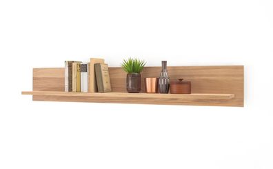 Wandboard Conor 9 Eiche Bianco 150x24x22 cm Wandregal Regal LED