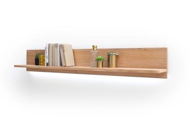 Wandboard Pedro 8 Eiche Bianco 160x24x22 cm Wandregal Regal