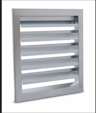 Wetterschutzgitter Stahl verzinkt , ußenwandblenden, quadratisch