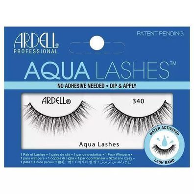 Ardell Aqua Lashes 340 Schwarze Falsche Wimpern auf Band - 1 Paar