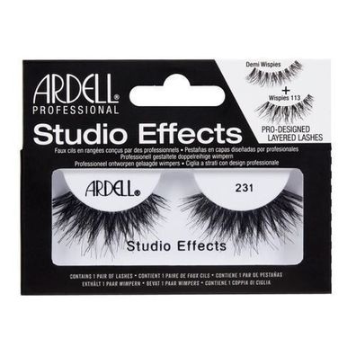 Ardell Studio Effects Premium Wimpern 231 Schwarz - Ideal fuer Ihren perfekten Ab