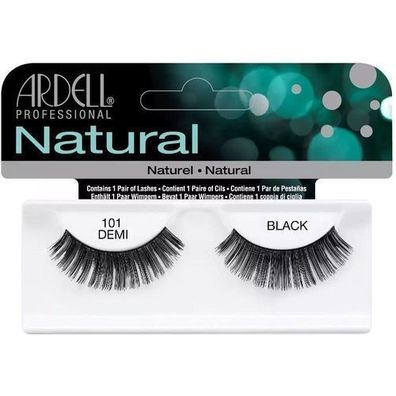 Ardell Premium Natuerliche Kuenstliche Wimpern 101 Demi Schwarz mit transparentem