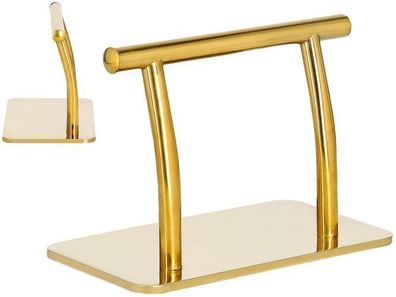 Barbier-Fußstütze mit rutschfester Basis golden