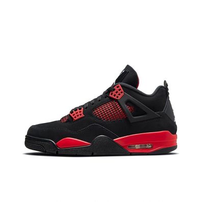 Air Jordan 4 Red Thunder Retro Jordan4 Original AJ4 Damen Männer Unisex
