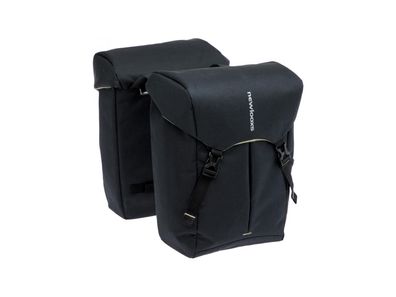 NEW LOOXS Doppeltasche "Sports Double" V schwarz, Riemenbefestigung