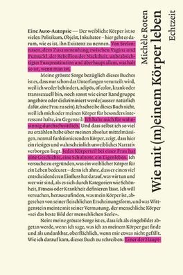 Wie mit (m)einem Körper leben. | Eine Auto-Autopsie | Michèle Roten | Buch