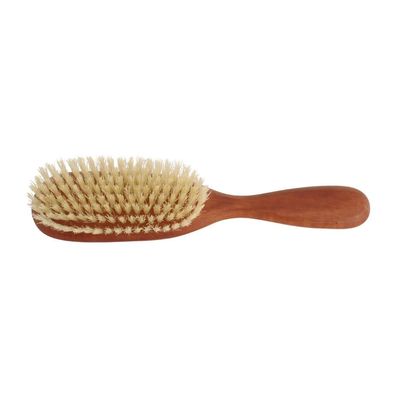 Brosse à cheveux Redecker en bois de poirier avec 8 rangées de poils doux