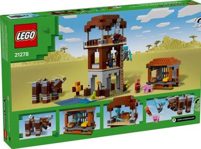 Lego Minecraft 21278 Ein Verwüster am Plünderer-Außenposten