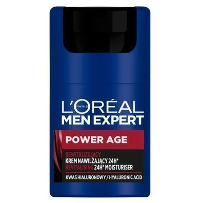 L'Oreal Paris Herren Anti-Aging Tagescreme, 50ml - Revitalisierende Hautpflege