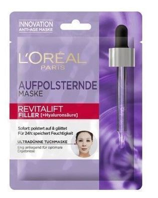 L'Oreal Revitalift Hyaluron Gesichtsmaske, 28g