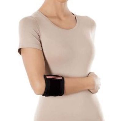 Ellbogenstuetze Tennisarmbandage Groesse S - Stuetzende Bandage fuer Sport & Alltag