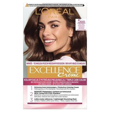 L'Oreal Paris Excellence Creme Haarfarbe 500 Hellbraun