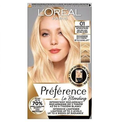 L'Oreal Paris Preference Le Blonding Haarfarbe Nr. 01 Sehr Hell Naturblond