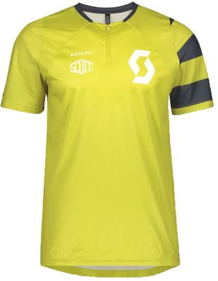 SCOTT Bike Shirt Trail Vertic Zip S/SL lemongrass yellow - Größe: S