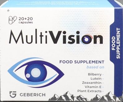 MultiVision VitaVisin Kapseln Orginal Nahrungsergänzung für die Augen