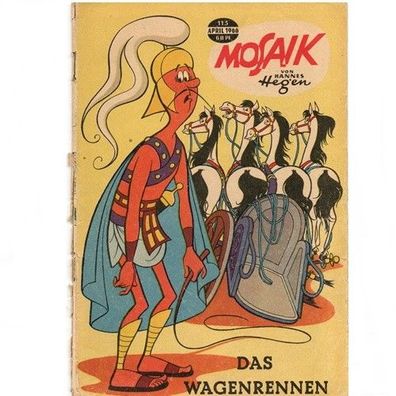 Mosaik Comics Heft Nr. 113 April 1966 Das Wagenrennen von Hannes Hegen Digedags