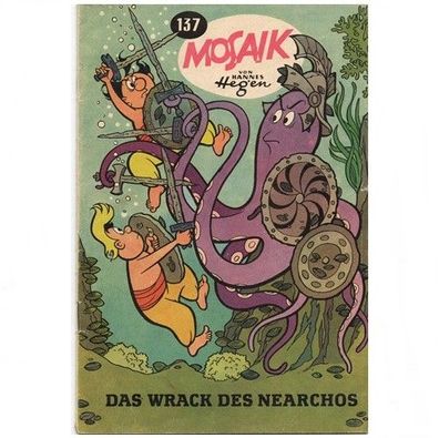 Mosaik Comics Heft Nr. 137 von 1968 Das Wrack des Nearchos von Hannes Hegen