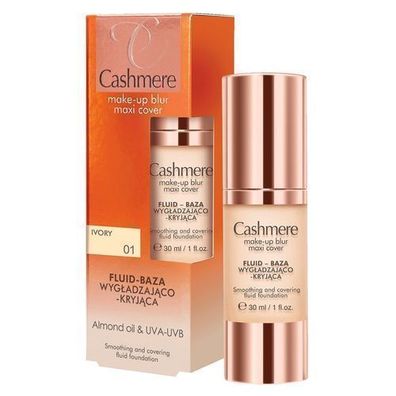 Kaschmir-Foundation Elfenbein 30ml - Glaettende, deckende Make-up-Grundierung