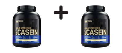 2 x Optimum Nutrition 100% Casein Gold Standard (1818g) Creamy Vanilla