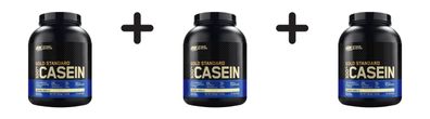 3 x Optimum Nutrition 100% Casein Gold Standard (1818g) Creamy Vanilla