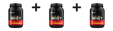 3 x Optimum Nutrition 100% Whey Gold Standard (2lbs) Banana Cream