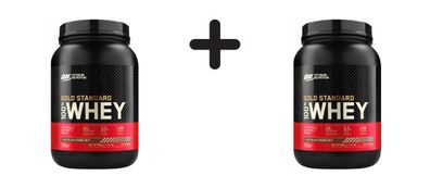 2 x Optimum Nutrition 100% Whey Gold Standard (2lbs) Chocolate and Hazelnut