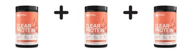 3 x Optimum Nutrition Clear Vegan Protein (280g) Juicy Peach