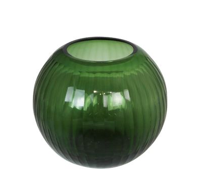 Kaheku Vase Portillio Optik kugel grün 35Ø 32h
 1265001187