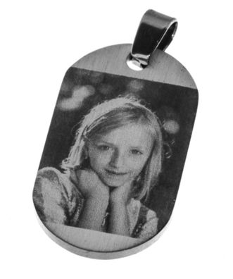 CEM Anhänger Dog Tag mit Fotogravur