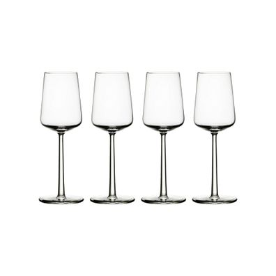 4 Iittala Essence Weißweinglas - 33 cl - Klar