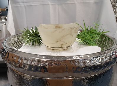Gilde Glas Schale Marble Glas Art 39009
