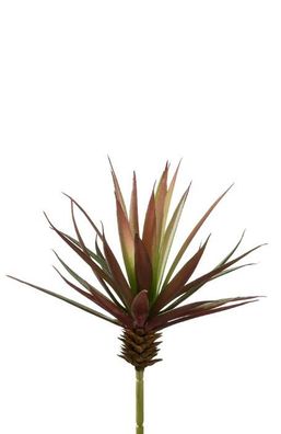 Fink ALOE VERA, Kunstblume, Kunstfasern, rot, grün, L. 21 cm Tiefe: 21.00cm 185388
