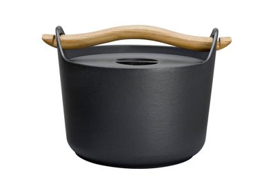 Iittala Sarpaneva Gusseisentopf - Emailliert mit Holzgriff - 3 l