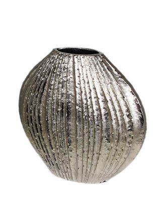 Kaheku Dekovase Morino vernickelt 32x9x, H= 31 cm 
 519017993