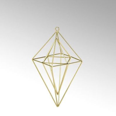 Lambert Cristal Dekohänger Eisen gold klein 4,5 x 12 cm 46088