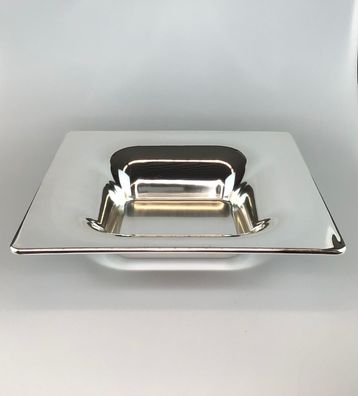 Fink Schale metall silber H:7cm D:45cm