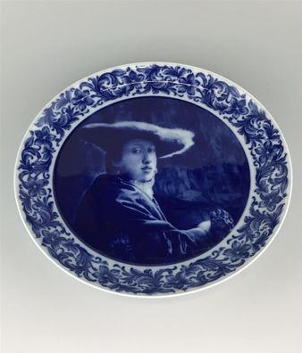 Berlin Design Kunstteller Dame mit Hut Begrenzte Auflage:3000 Stück No.480 Porzell