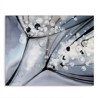 Casablanca Ölbild "Pusteblume" nachtblau/silber Höhe 80cm, Breite 100cm 131998