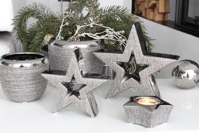 Gilde Keramik Pflanztopf Stellar 43072