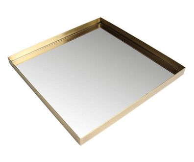 Kaheku Tablett Vision antik messing 40 cm x 40 cm 
 939006498