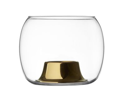 Iittala Kaasa Windlicht - 141 x 115 mm - Klar/roségold