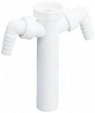 Dall. PVC-Tauchrohr # 010/2 1 1/2"x DN50 2Anschl Dallmer Tauchrohr 010/2, 180mm