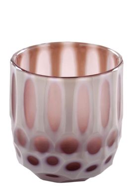 Fink LIVIA Vase, las, ight rose Höhe 18cm, Ø 16cm 115055