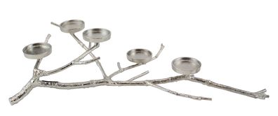 Kaheku Kerzenhalter Isla Aluminium vernickelt 81 cm x 31 cm x 19 cm Höhe 5x Halter