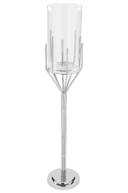 Fink LUXOR Windlicht, ernickelt m. Glas Höhe 132, Ø 25 159277