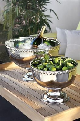 Fink Jupiter, Punchbowl, Edelstahl , silberfarben, H. 25 cm, D. 30 cm Höhe: 25.00