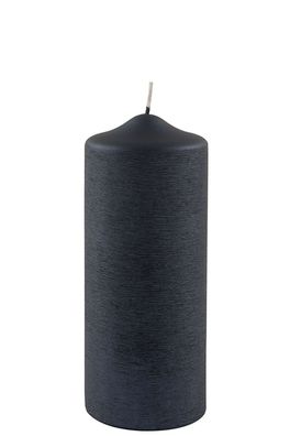 Fink CANDLE Stumpenkerze, ebürstet, lueberry Höhe 20, Ø 8cm 123188