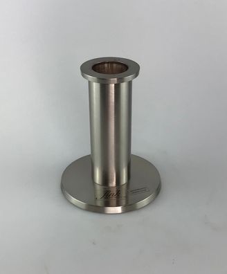 Fink Kerzenhalter Edelstahl matt silber H:12cm D:9,5cm
